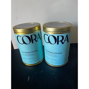 Cora The Perfect Fit Reusable Period Disc Lot of 2 with Carry Cases New